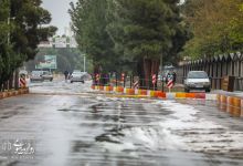 گزارش تصویری |  بارش تگرگ بهاری  و آب گرفتگی معابر دانشگاه 